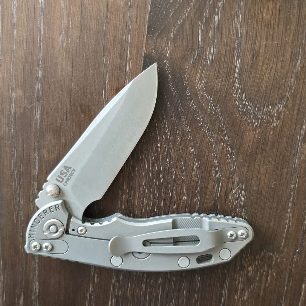 Hinderer XM-18-3"Spear Point Working Finish in Red G10 and CPM20CV with tons of Hinderer Custom Accessories