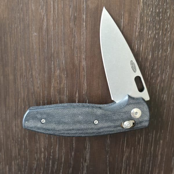Three Rivers MFG Bulldog in Desert Tan G10 Scales and 20 CV made in the USA, includes Custom Black Sand Micarta 3D scales. – gallery image 1