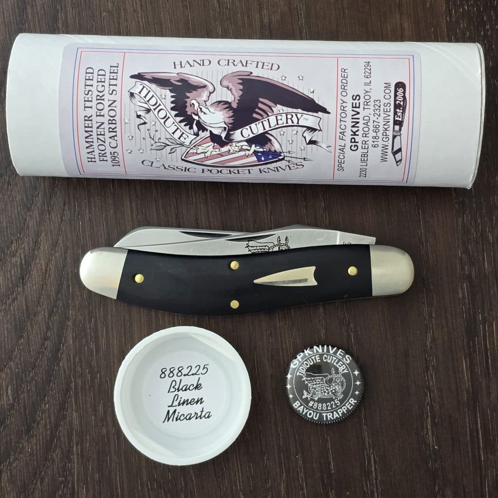 Great Eastern Cutlery #888225 Black Linen Micarta - Image 2