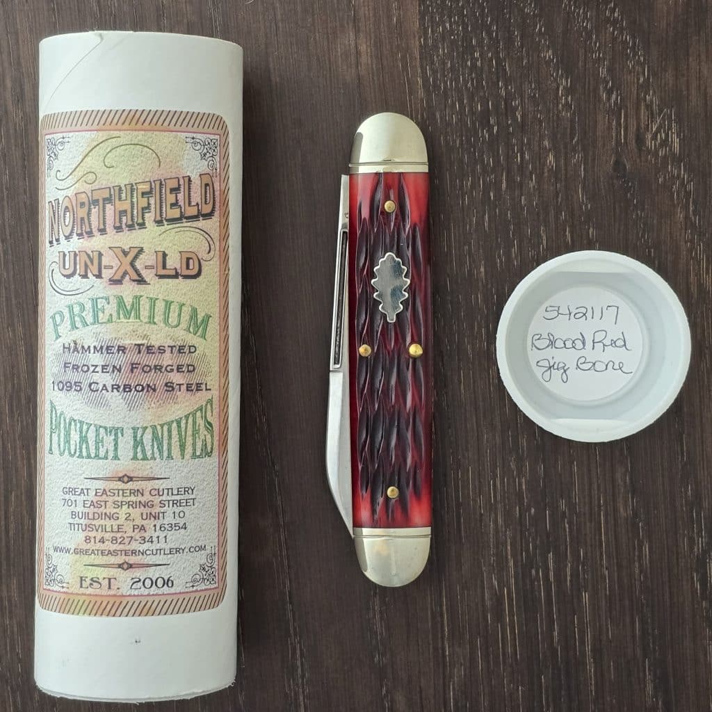 Great Eastern Cutlery #542117 Blood Red Jigged Bone - Image 2