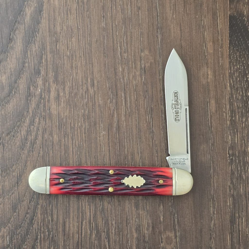 Great Eastern Cutlery #542117 Blood Red Jigged Bone