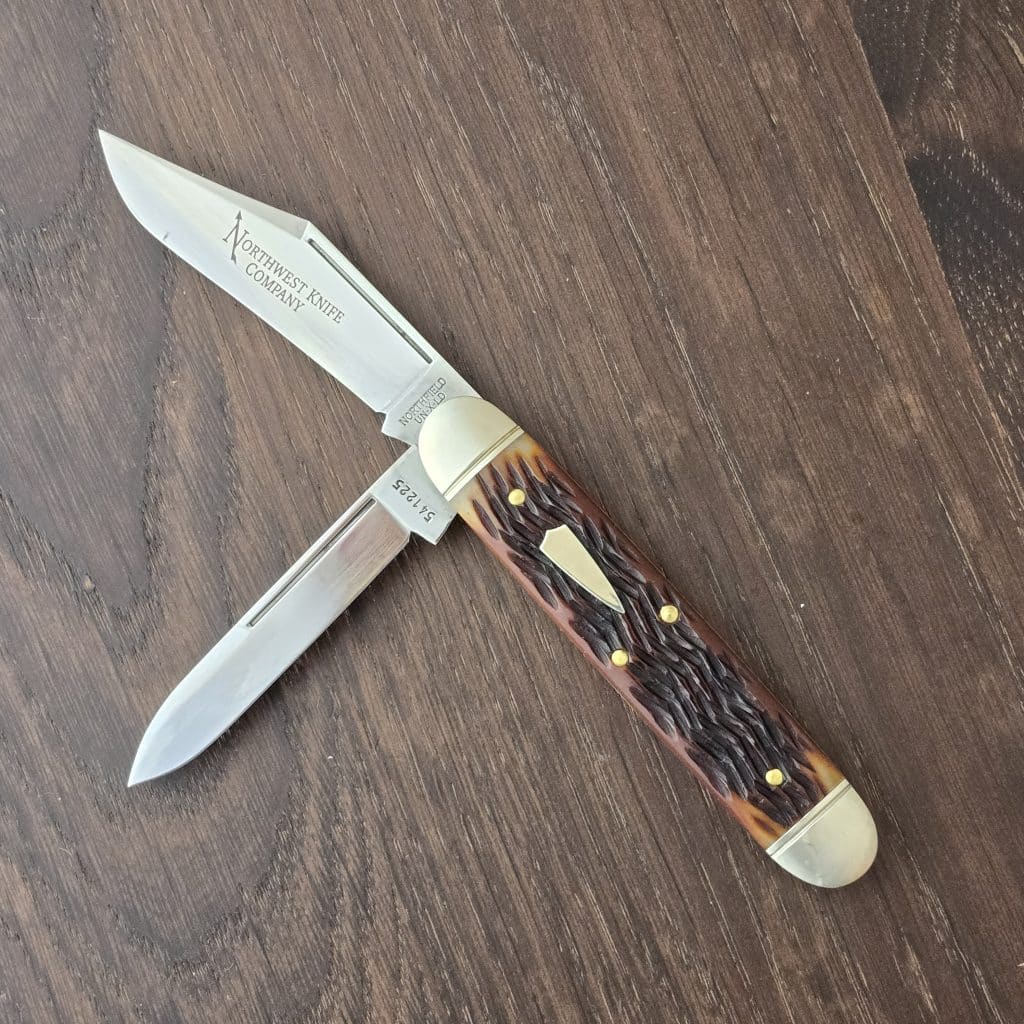 Great Eastern Cutlery #541225 Chestnut Jigged Bone NWKW SFO Jumbo Stock Pen