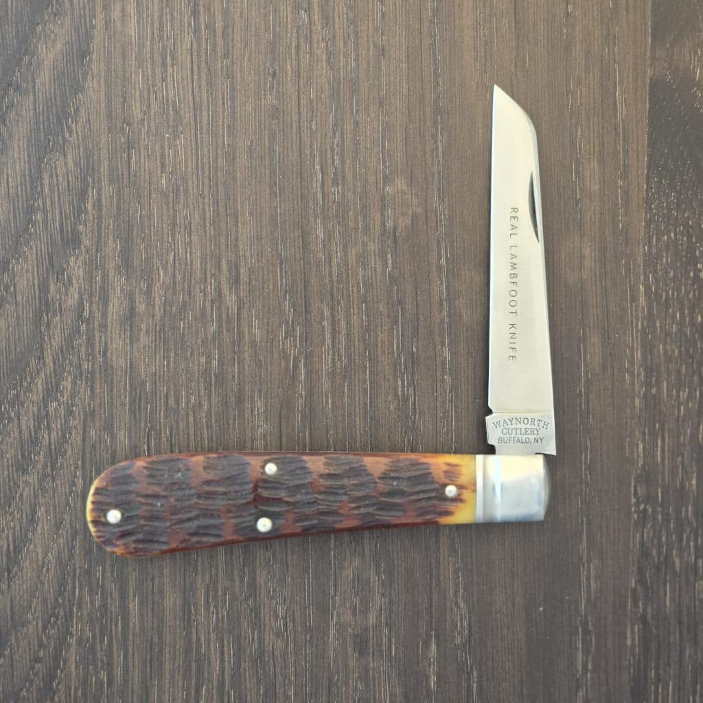 Great Eastern Cutlery Waynorth Cutlery #933119 Dark Chestnut Jigged Bone