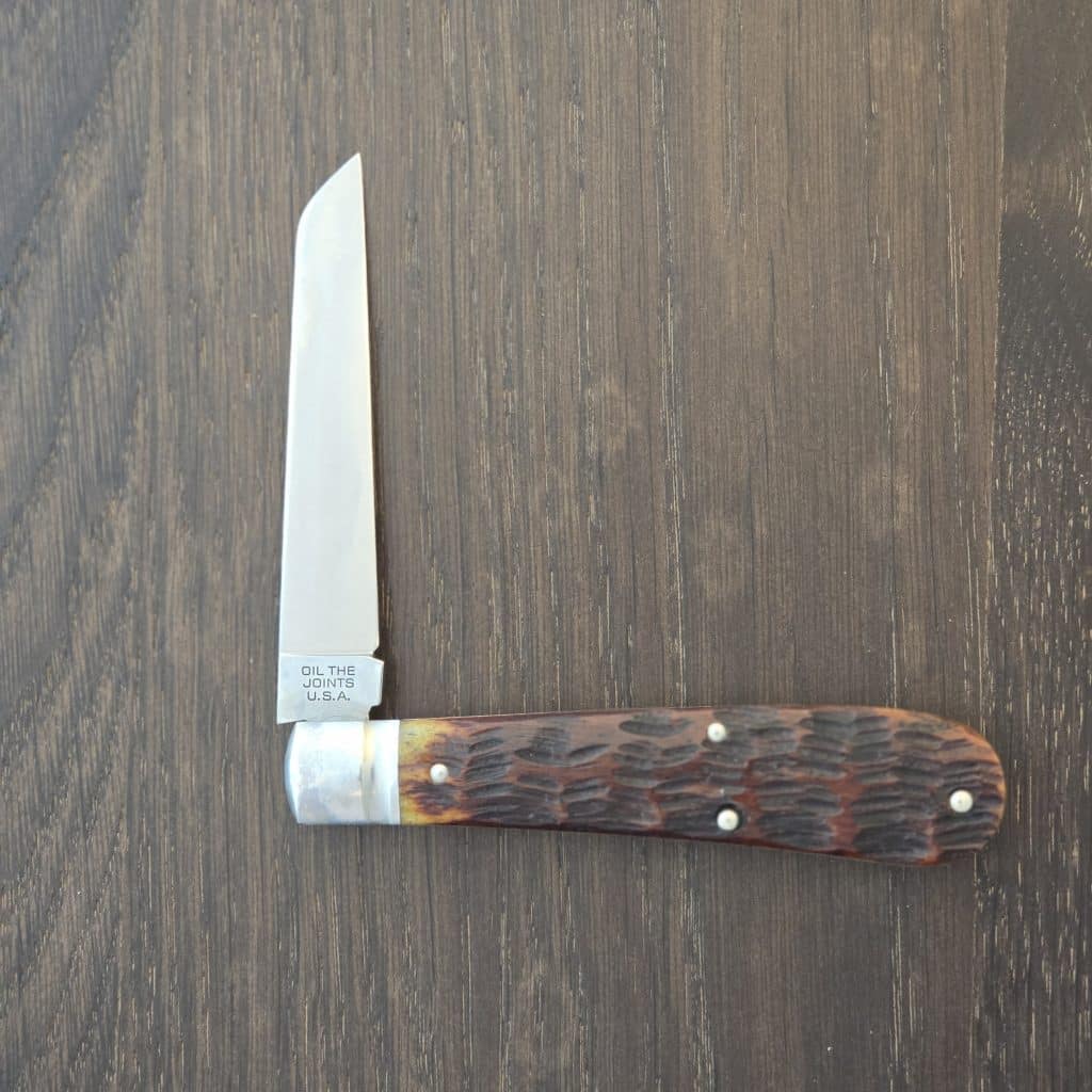 Great Eastern Cutlery Waynorth Cutlery #933119 Dark Chestnut Jigged Bone - Image 4