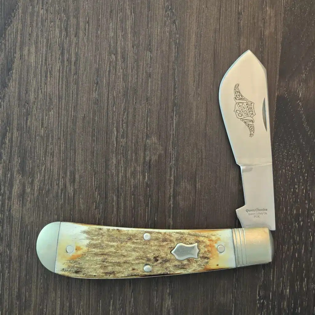 Queen Cutlery Cotton Sampler 1 of 50 Stag in BG-42 Frank's Classic Knives Exclusive 2015 - Image 2