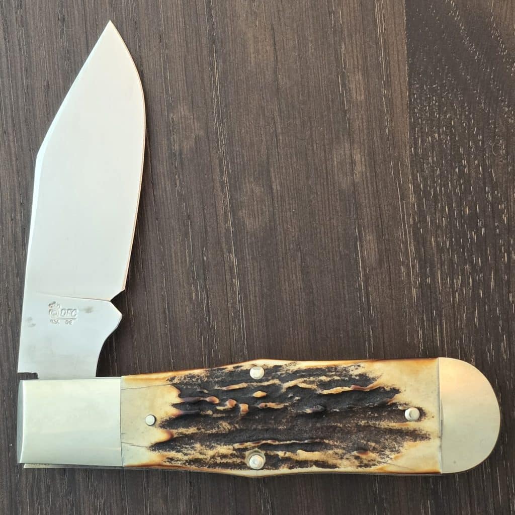 Queen Cutlery CFH-#1 Joe Pradue 1 of 300 Stag in D2 - Image 2