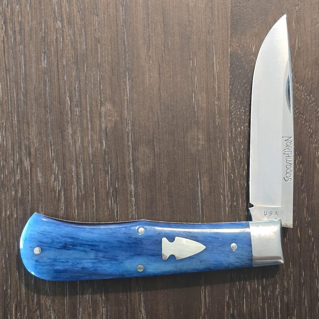 Northwoods by Great Eastern Cutlery Blue Camel Bone Lookout Jack 75 NW31HF075