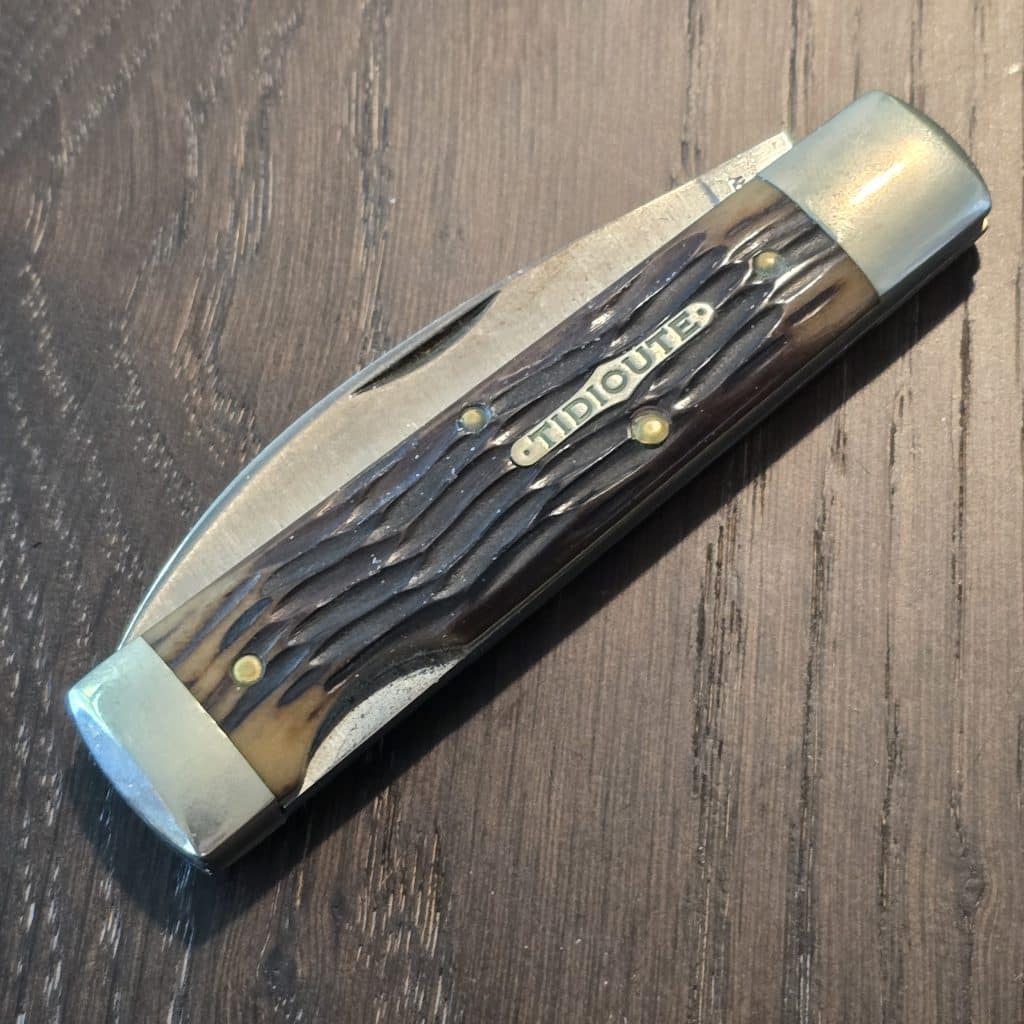 Great Eastern Cutlery #990114 LB Antique Green Jigged Bone USED - Image 4