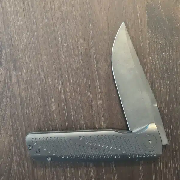 CKF Knives Gnome 2.0 By Danila Marechek in M398/ Damasteel/ Magnacore and Zicu Ti Used – gallery image 1