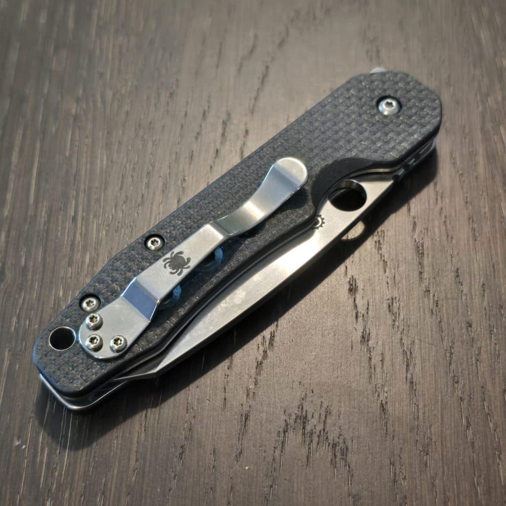 Spyderco Smock CF C240CFPin Black Carbon Fiber and CPM S30V - Image 4
