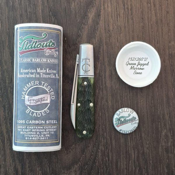 Great Eastern Cutlery #152126 STL Green Jigged Marrow Bone – gallery image 1