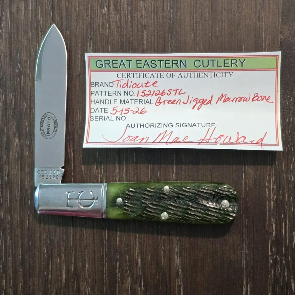 Great Eastern Cutlery #152126 STL Green Jigged Marrow Bone PROTOTYPE – gallery image 3