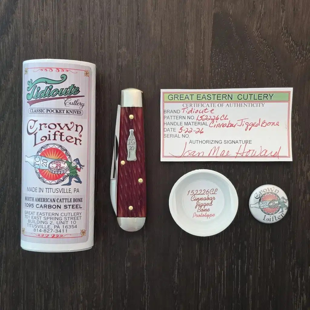 Great Eastern Cutlery #152226 CL Cinnabar Jigged Bone PROTOTYPE