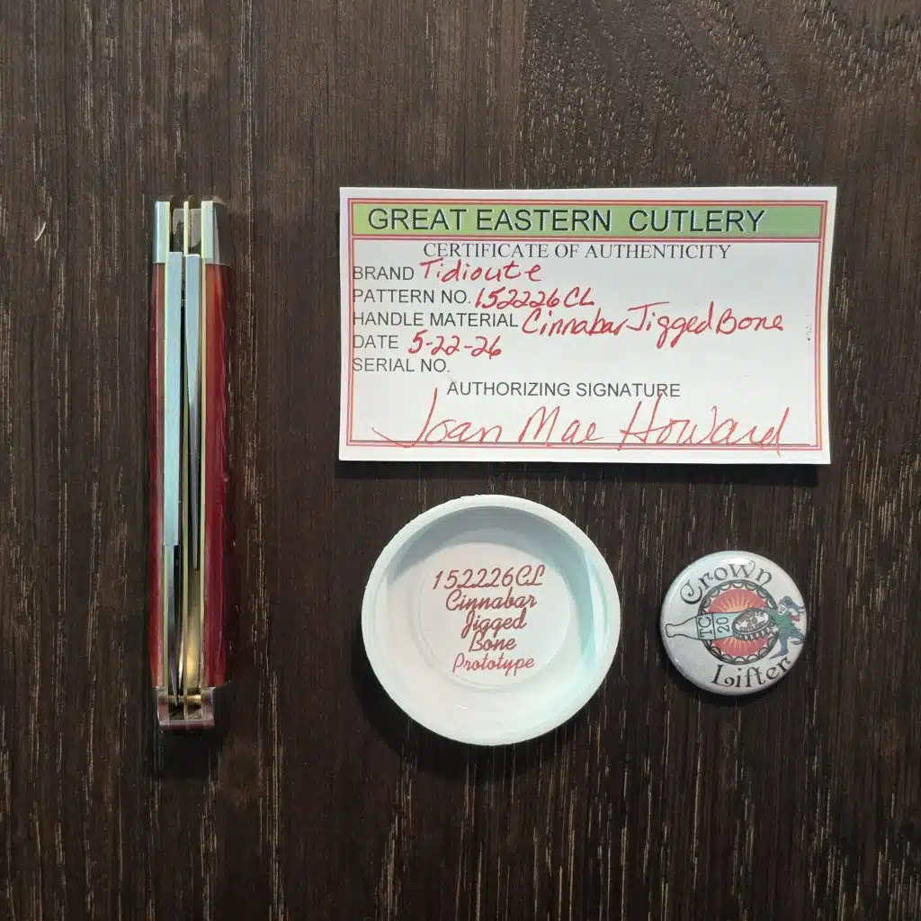 Great Eastern Cutlery #152226 CL Cinnabar Jigged Bone PROTOTYPE - Image 2