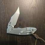 Hinderer Tri-way in CM-18 Working Finish with Monkeys Edge Frag TI Scale