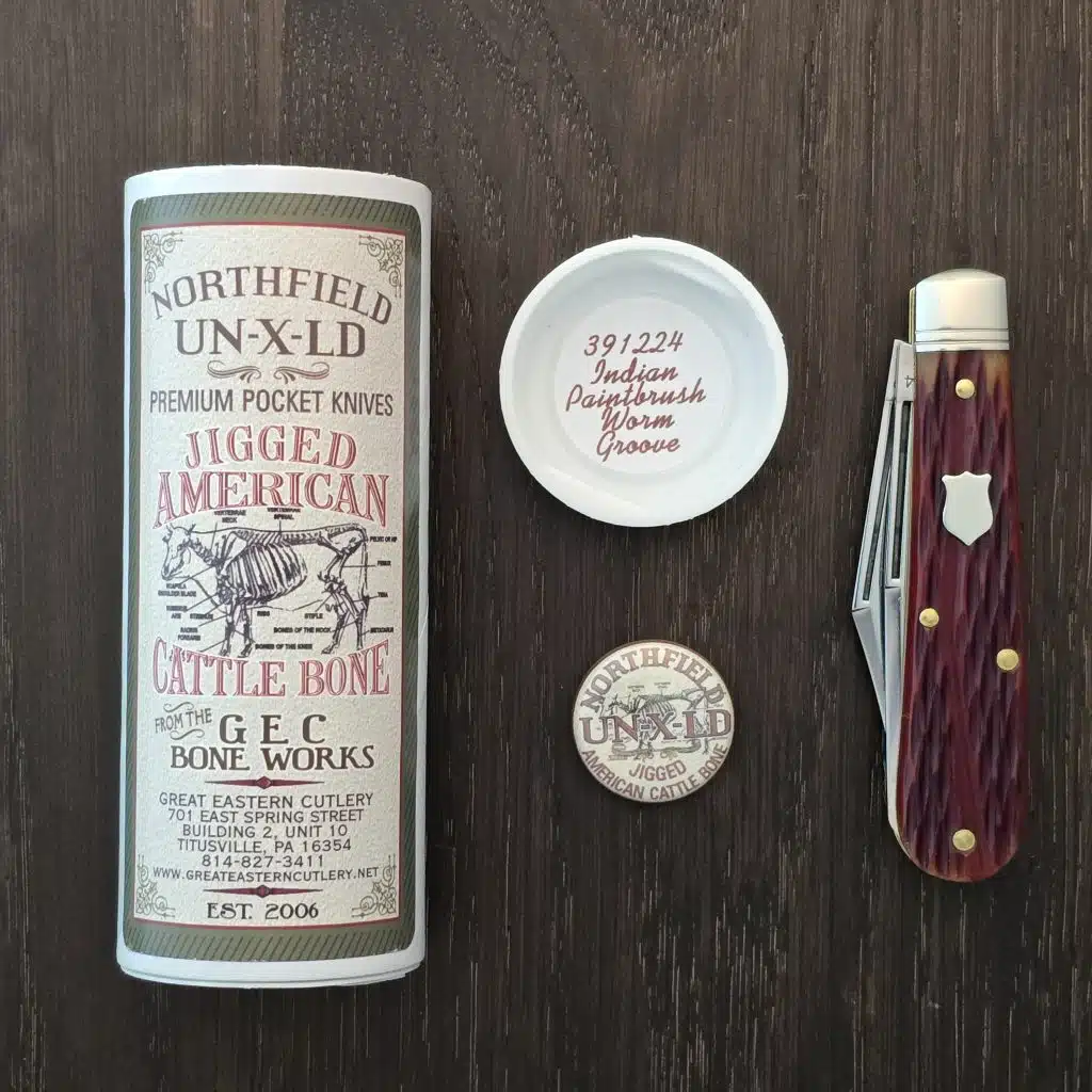 Great Eastern Cutlery #391224 Indian Paintbrush Worm Groove Bone - Image 4