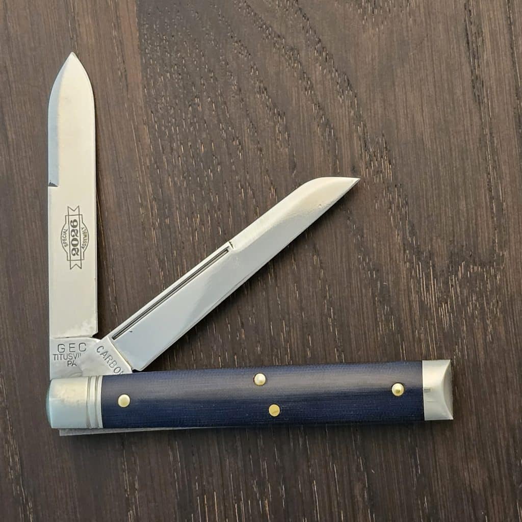 Great Eastern Cutlery #412226 Royal Blue Linen Micarta SFA for 2026 Rendezvous 1 of 60 – gallery image 2