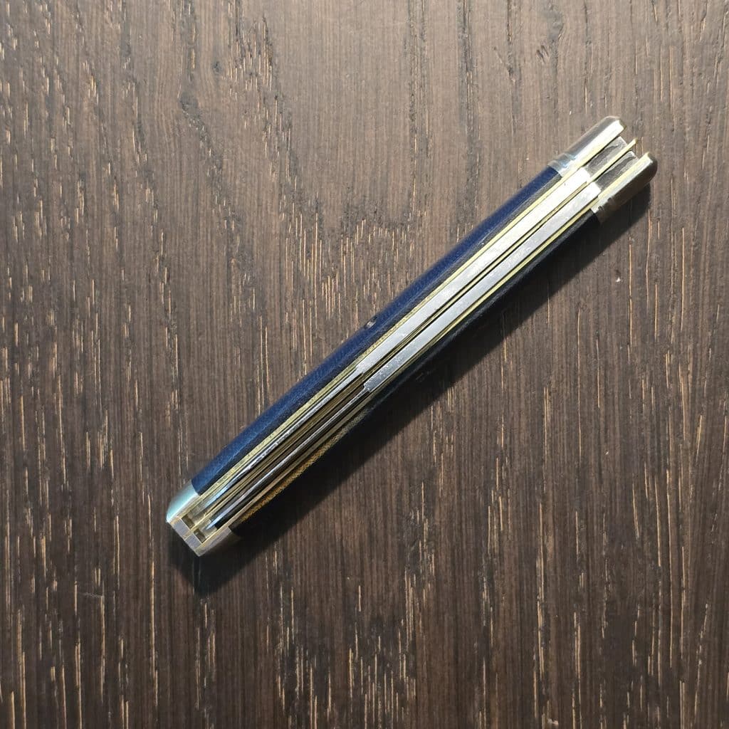 Great Eastern Cutlery #412226 Royal Blue Linen Micarta SFA for 2026 Rendezvous 1 of 60 "S" – gallery image 3