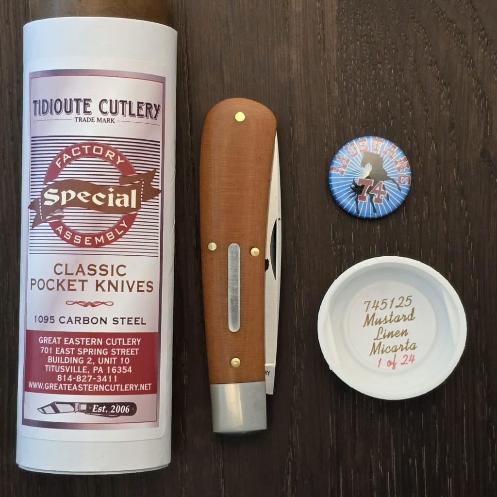 Great Eastern Cutlery #745125 Mustard Linen Micarta SFA 1 of 24 - Image 2