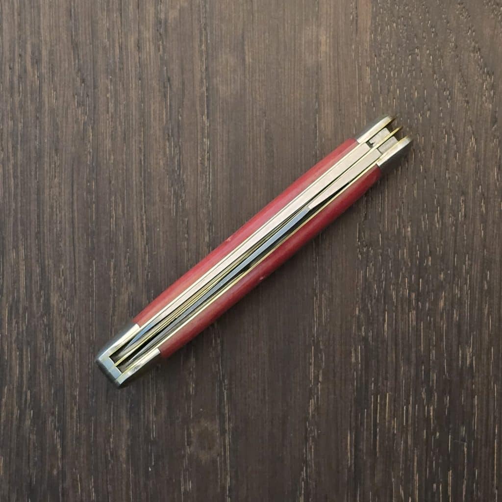 Great Eastern Cutlery #888225 India Red Heather Smooth Bone SFA for GEC 2026 Rendezvous 1of 17 "S" – gallery image 3