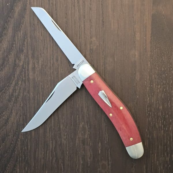 Great Eastern Cutlery #888225 India Red Heather Smooth Bone SFA for GEC 2026 Rendezvous 1of 17 "S" – gallery image 1