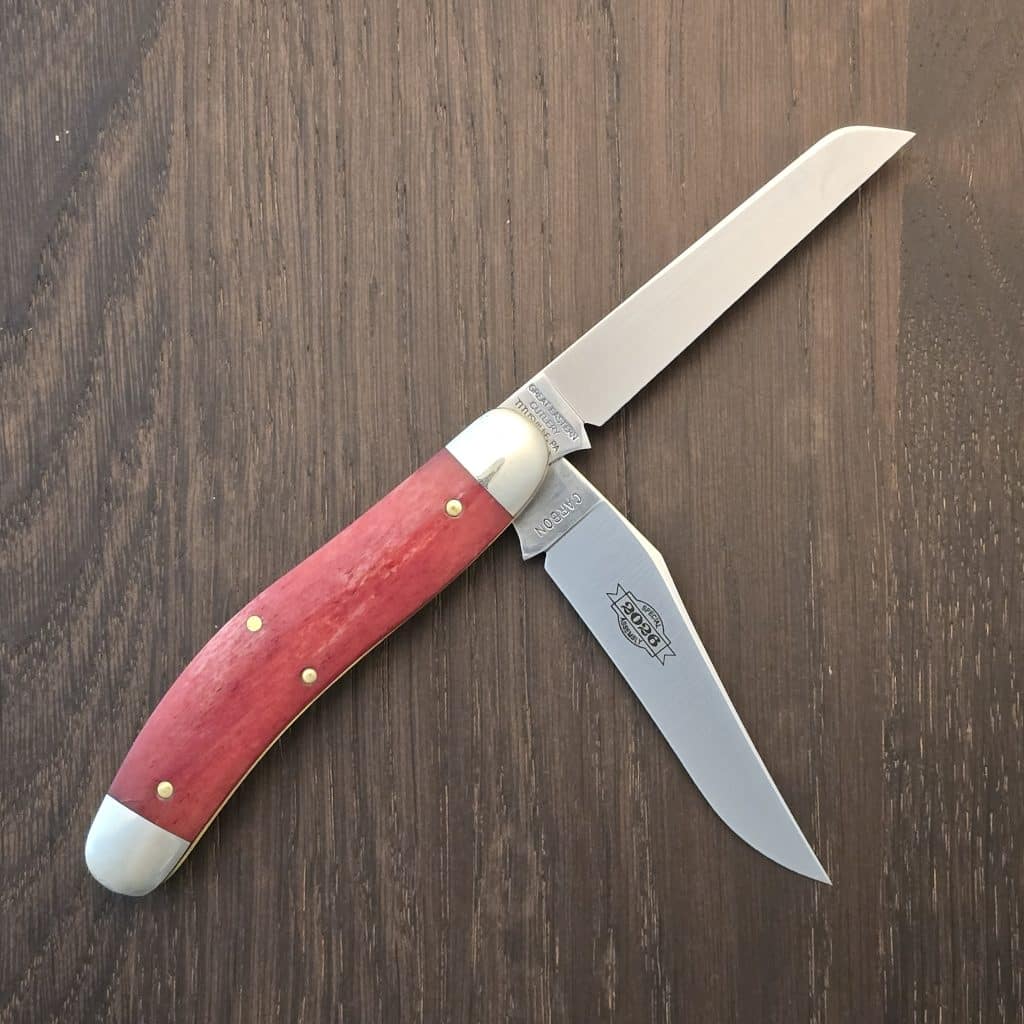 Great Eastern Cutlery #888225 India Red Heather Smooth Bone SFA for GEC 2026 Rendezvous 1of 17 "S" – gallery image 2