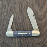 Great Eastern Cutlery #162226 Denim Blue Micarta Little Indian Girl Canoe