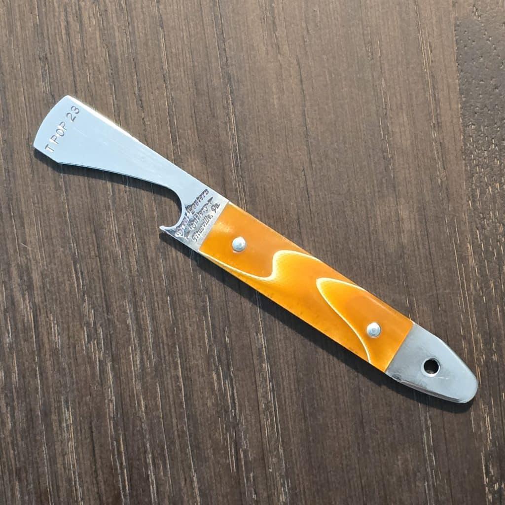 Great Eastern Cutlery Special Orange and White Acrylic Handled Tube Popper/Cap Lifter New for 2026!