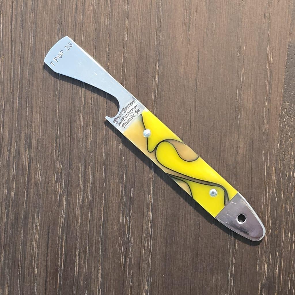 Great Eastern Cutlery Special Yellow Acrylic Handled Tube Popper/Cap Lifter New for 2026!