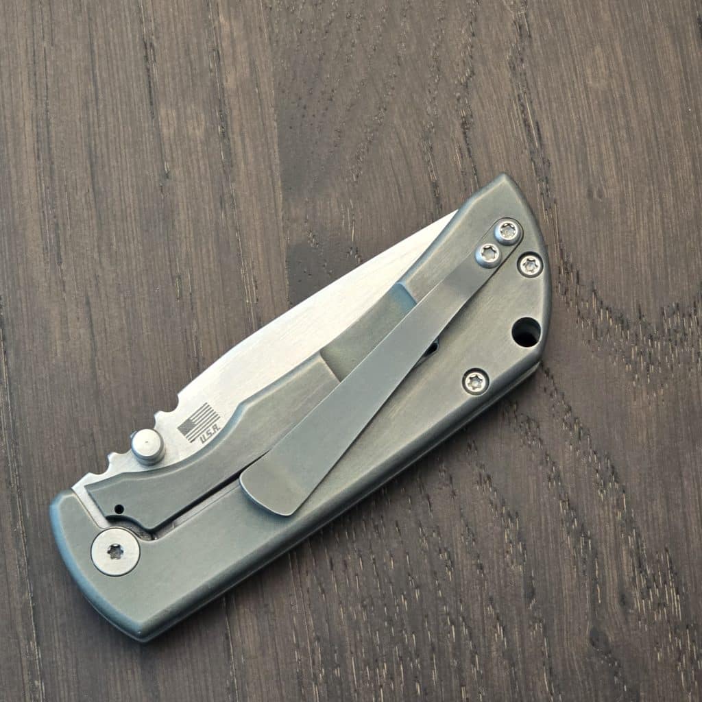 MCNEES Knives USA 3" PM MAC-2 with Satin Hardware and Satin Stonewash Blade, Hollow Grind, in CPM Magnacut and Titanium 2024 gently used - Image 5