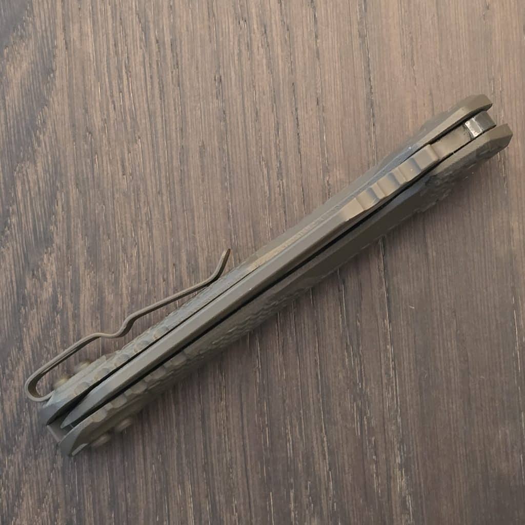 Microtech MSI RAM-LOK Manual Chocolate Camo3.85″ M390 Reverse Tanto210 T-1PMCHC-X11Z12 - Image 3