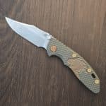 Hinderer XM-18-3" 20 CV Bowie Non flipper Tri-Way Working Finish Stonewashed Bade, Black G10 (pictured $250 custom scale included)