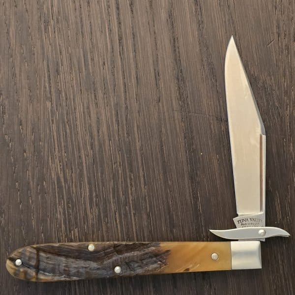 Tuna Valley Cutlery Mountain Cougar in Exterior Ram Horn w/154CM (1 of 15) – gallery image 1