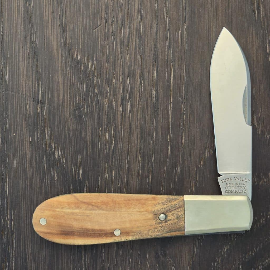 Tuna Valley Cutlery Old Man Norman in Holy Land Olivewood and 154-CM (1 of 60) - Image 4