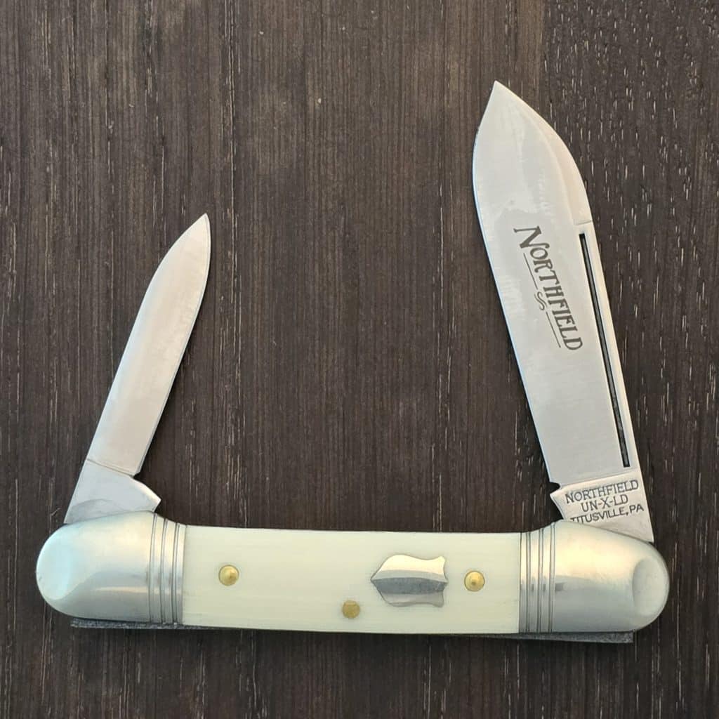 Great Eastern Cutlery #162226 Ivory Linen Micarta Satin