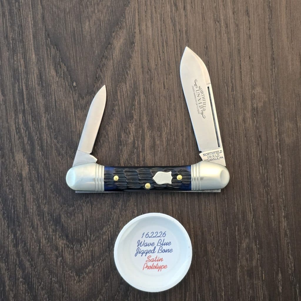 Great Eastern Cutlery #162226 Wave Blue Jigged Bone PROTOTYPE - Image 3