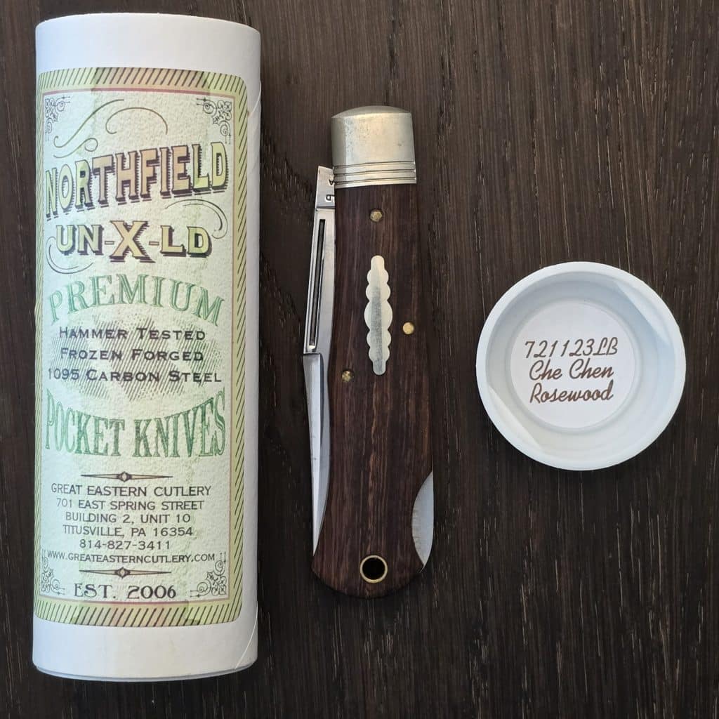 Great Eastern Cutlery #721123 LB Che Chen Rosewood USED - Image 5