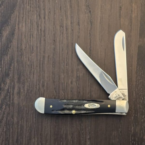 Case XX USA No65016 Buffalo Horn Jigged Mini Trapper BH 207 SS used – gallery image 1