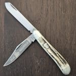 Bulldog Knives Solingen Germany Old Reliable Trapper in Stag