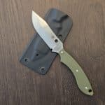 Spyderco Stok Bowie Fixed Blade Knife OD Green G10 Handle 8Cr13MoV FB49GPOD