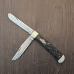 Western USA Vintage 691 Trapper in Brown Jigged Delrin