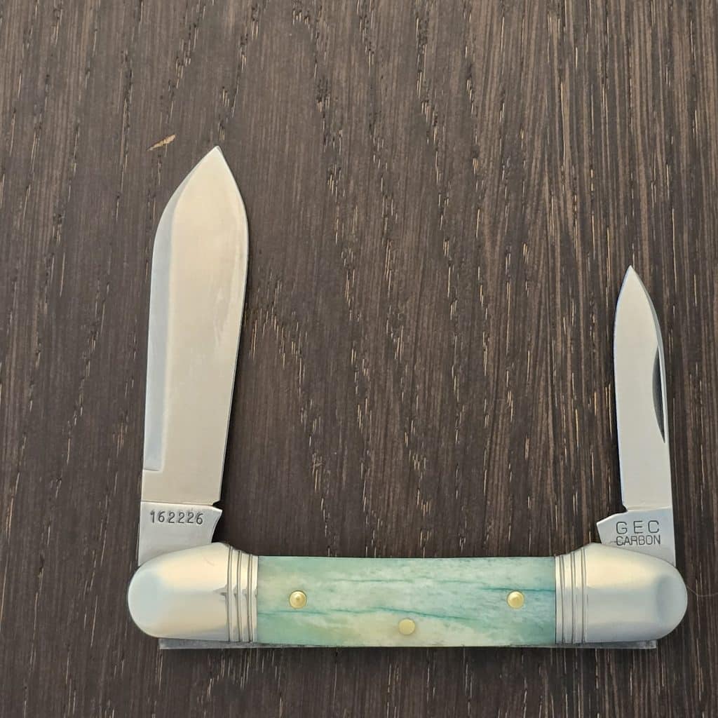 Great Eastern Cutlery #162226 SFO For TSA Knives 1 of 100 in Dyed Camel Bone – gallery image 2