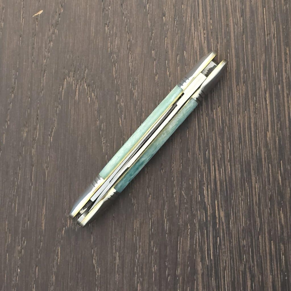 Great Eastern Cutlery #162226 SFO For TSA Knives 1 of 100 in Dyed Camel Bone – gallery image 3