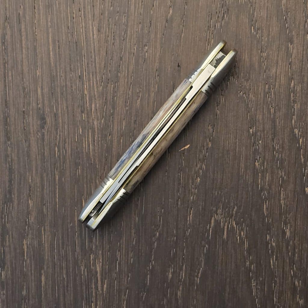 Great Eastern Cutlery #162226 SFO For TSA Knives 1 of 100 in Dyed Camel Bone – gallery image 3