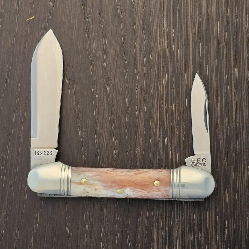 Great Eastern Cutlery #162226 SFO For TSA Knives 1 of 100 in Dyed Camel Bone – gallery image 2
