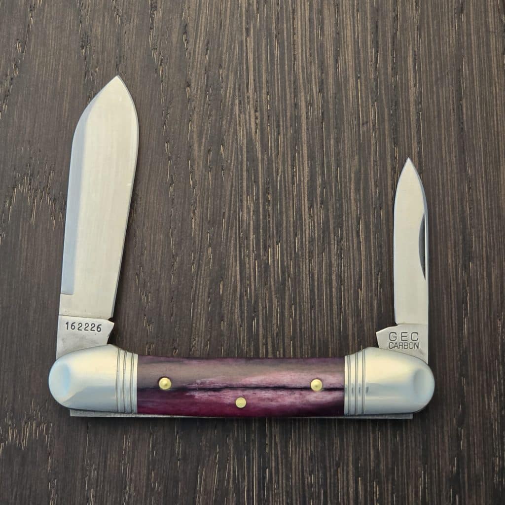 Great Eastern Cutlery #162226 SFO For TSA Knives 1 of 100 in Dyed Camel Bone – gallery image 2