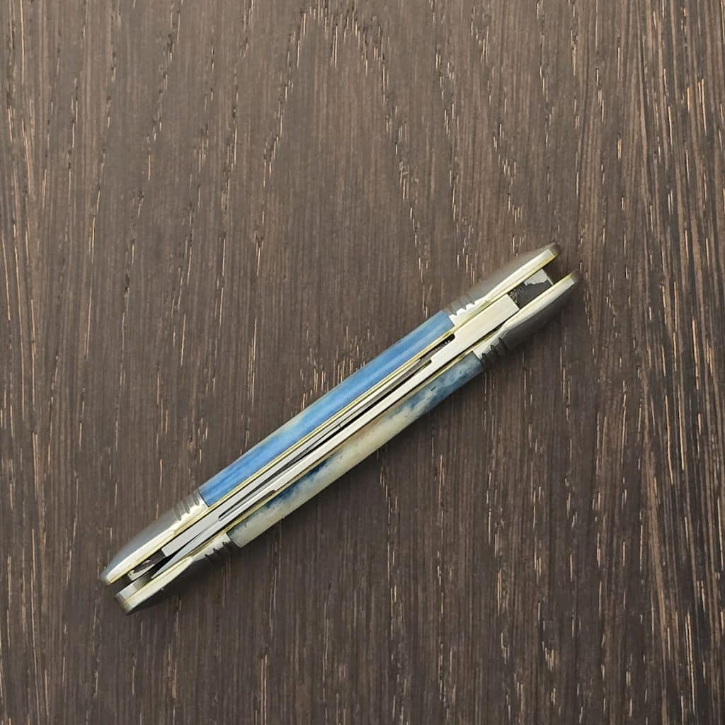 Great Eastern Cutlery #162226 SFO For TSA Knives 1 of 100 in Dyed Camel Bone – gallery image 3
