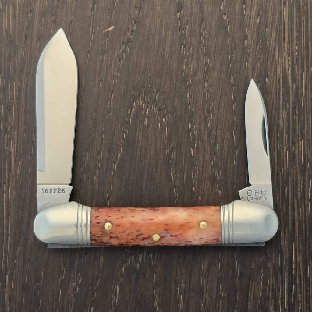Great Eastern Cutlery #162226 SFO For TSA Knives 1 of 100 in Dyed Camel Bone – gallery image 2