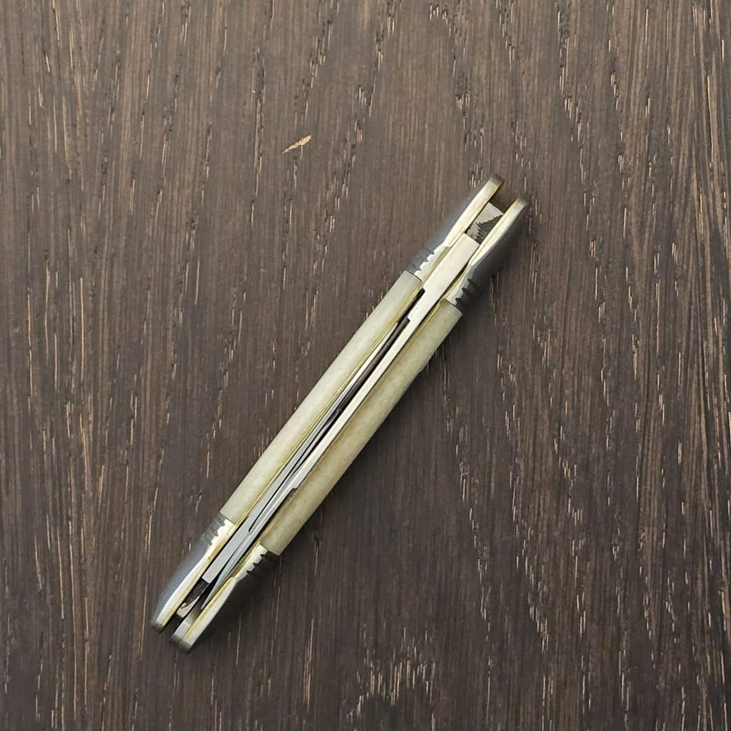 Great Eastern Cutlery #162226 SFO For TSA Knives 1 of 100 in Dyed Camel Bone – gallery image 3