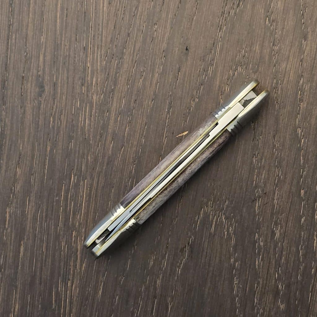 Great Eastern Cutlery #162226 SFO For TSA Knives 1 of 100 in Dyed Camel Bone – gallery image 3